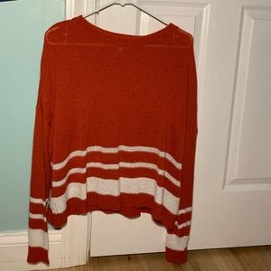 soft red sweater